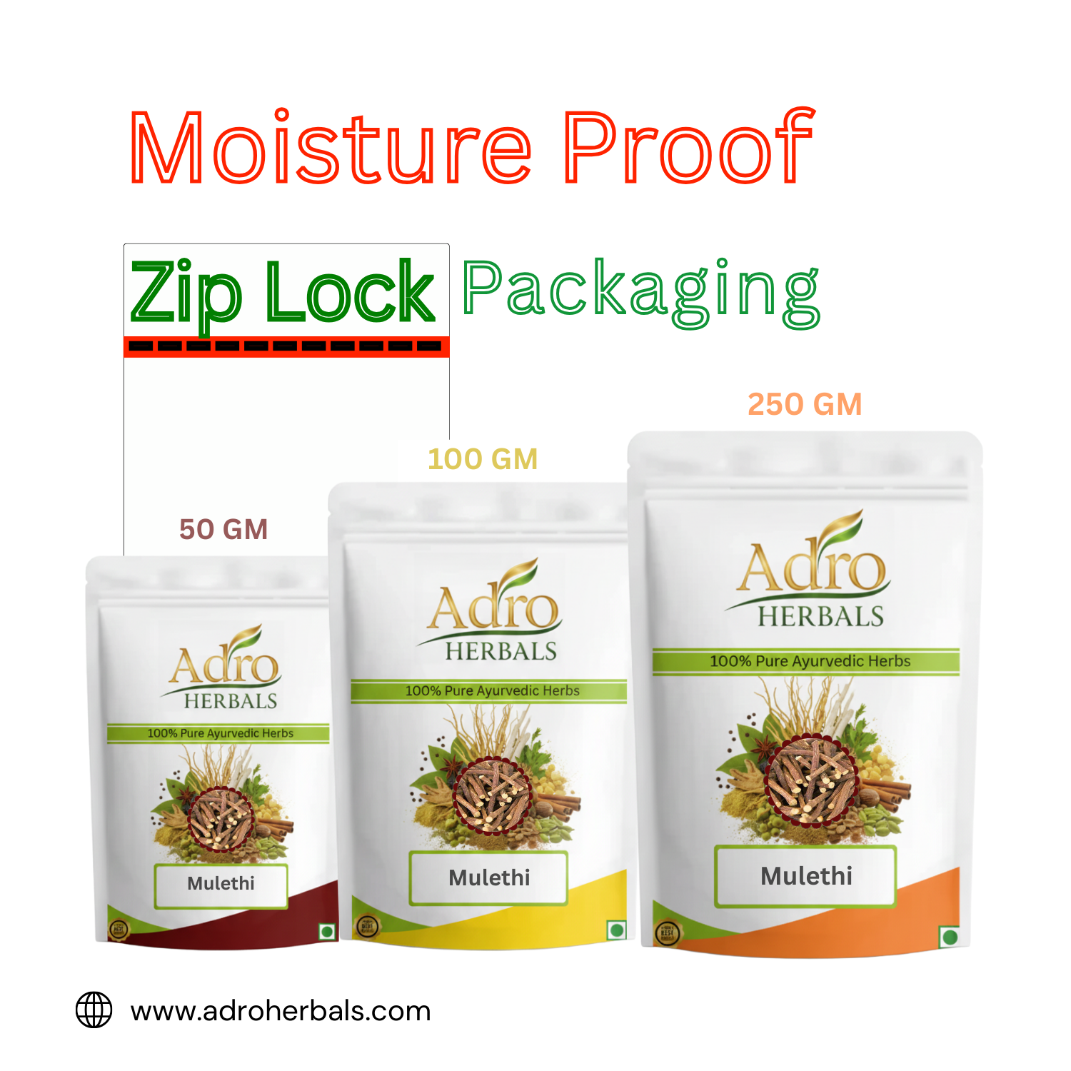 Mulethi (Jadd) - Licorice (Root) - Yashtimadhu - Athimadhuram - Mulhati - Jethimadh - Aslussoos - Glycyrrhiza Glabra by Adro Herbals